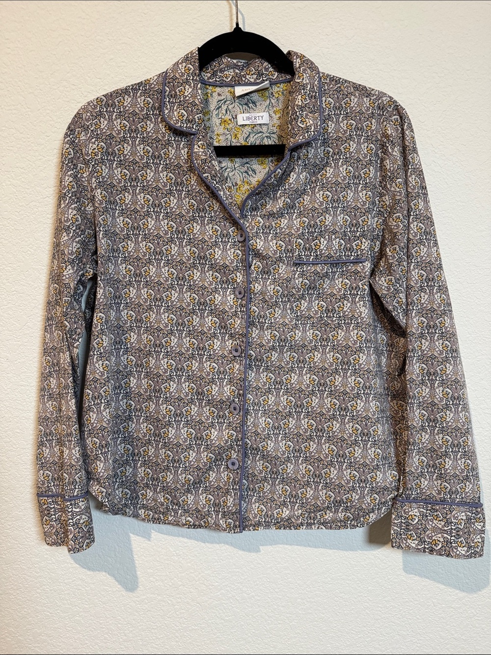 Antonio Melani Liberty Fabrics Morris Butterfly Lawn Pajama Top Medium